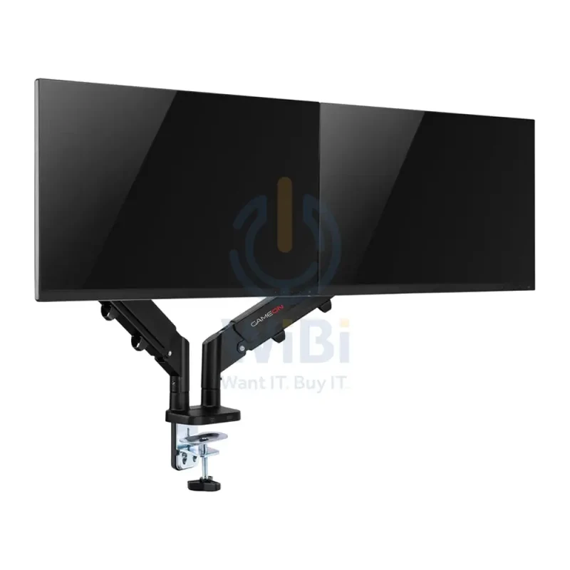 GameOn GO-5350 Dual Monitor Arm for Gaming & Office - Black
