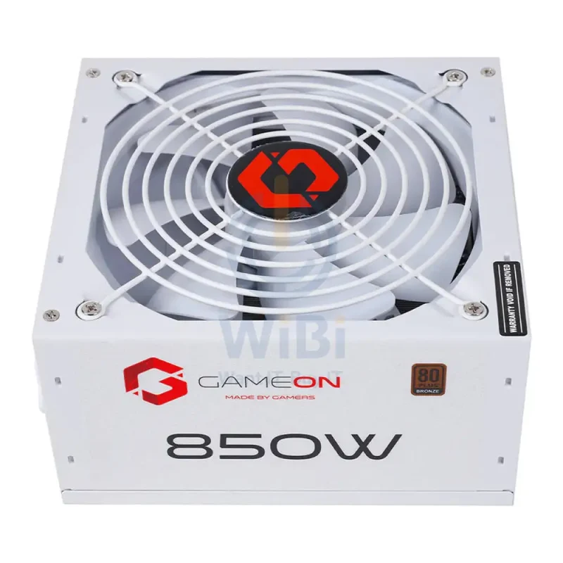 GameOn SPY2 ATX 850W Gaming Power Supply - 50Hz / Bronze 80 Plus - White