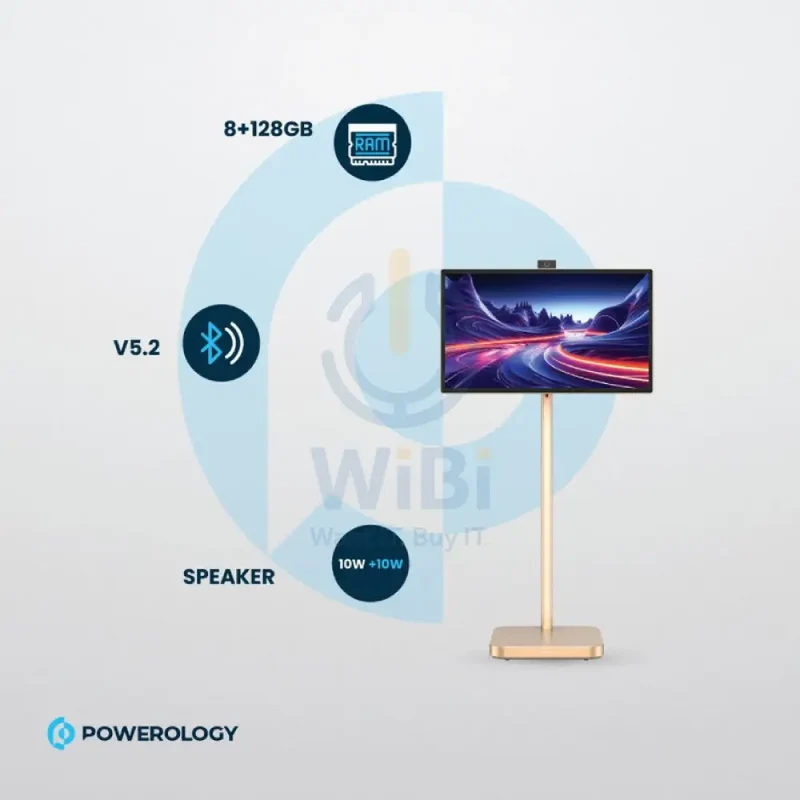 Powerology - 32" Google 4K Screen / 4K Camera / 8GB / 128GB / Gold