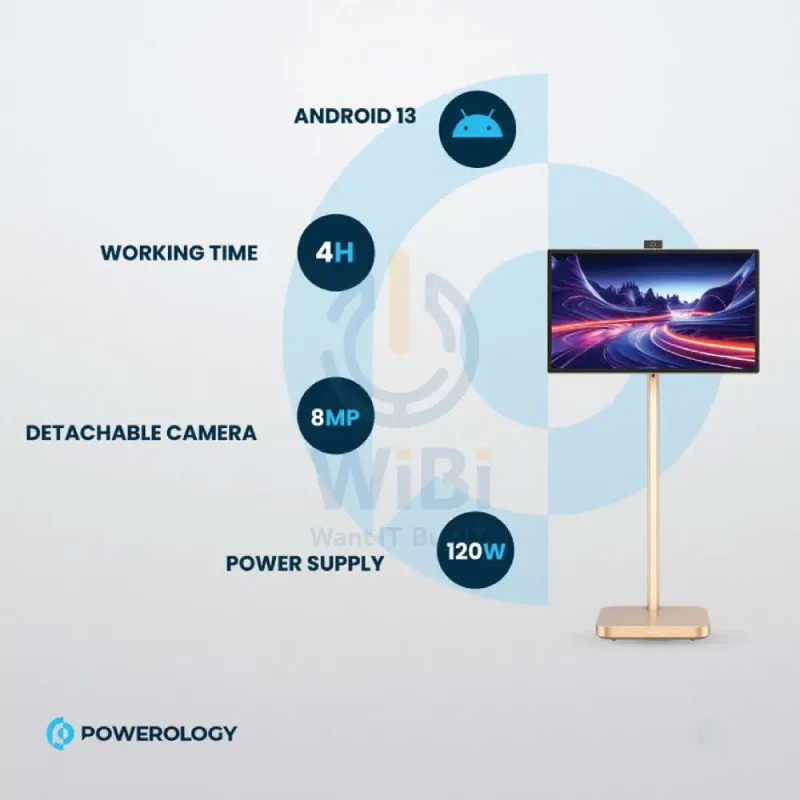 Powerology - 32" Google 4K Screen / 4K Camera / 8GB / 128GB / Gold
