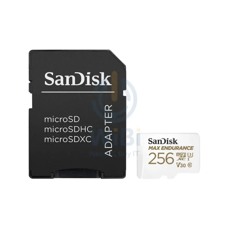 SanDisk MAX ENDURANCE microSD Card - 256GB / Up to 100MB/s
