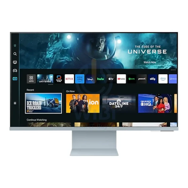 شاشة ذكية سامسونج حجم 32 بوصة بدقة 4K مع ريموت / 65 واط PD / مكبر صوت / 4 مللي ثانية / HDMI / USB / بلوتوث v5.2 / واي فاي / آبل إيربلاي / مع كاميرا / أزرق سحابي