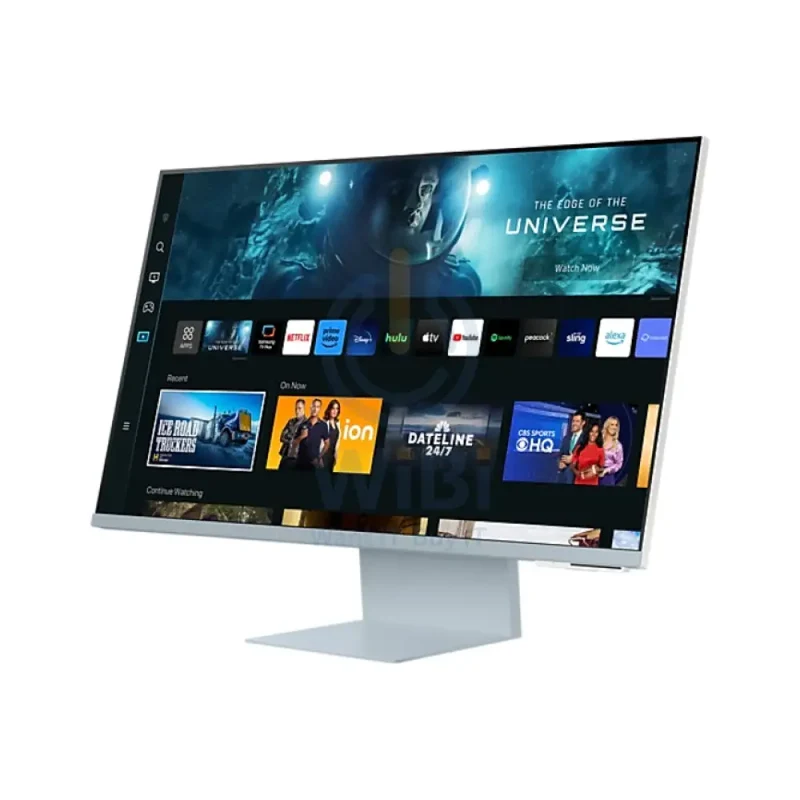شاشة ذكية سامسونج حجم 32 بوصة بدقة 4K مع ريموت / 65 واط PD / مكبر صوت / 4 مللي ثانية / HDMI / USB / بلوتوث v5.2 / واي فاي / آبل إيربلاي / مع كاميرا / أزرق سحابي