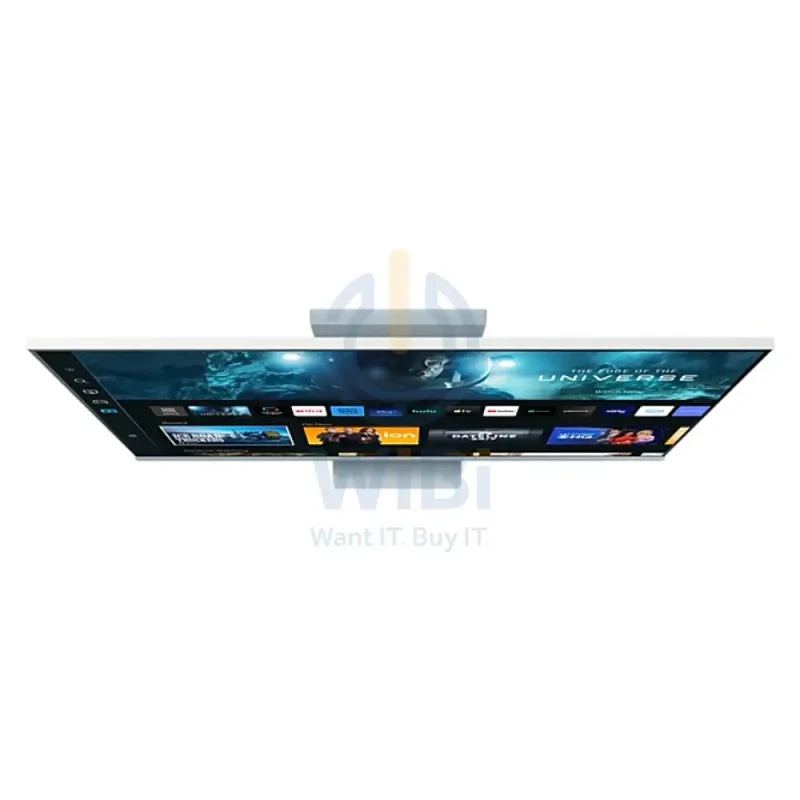 شاشة ذكية سامسونج حجم 32 بوصة بدقة 4K مع ريموت / 65 واط PD / مكبر صوت / 4 مللي ثانية / HDMI / USB / بلوتوث v5.2 / واي فاي / آبل إيربلاي / مع كاميرا / أزرق سحابي