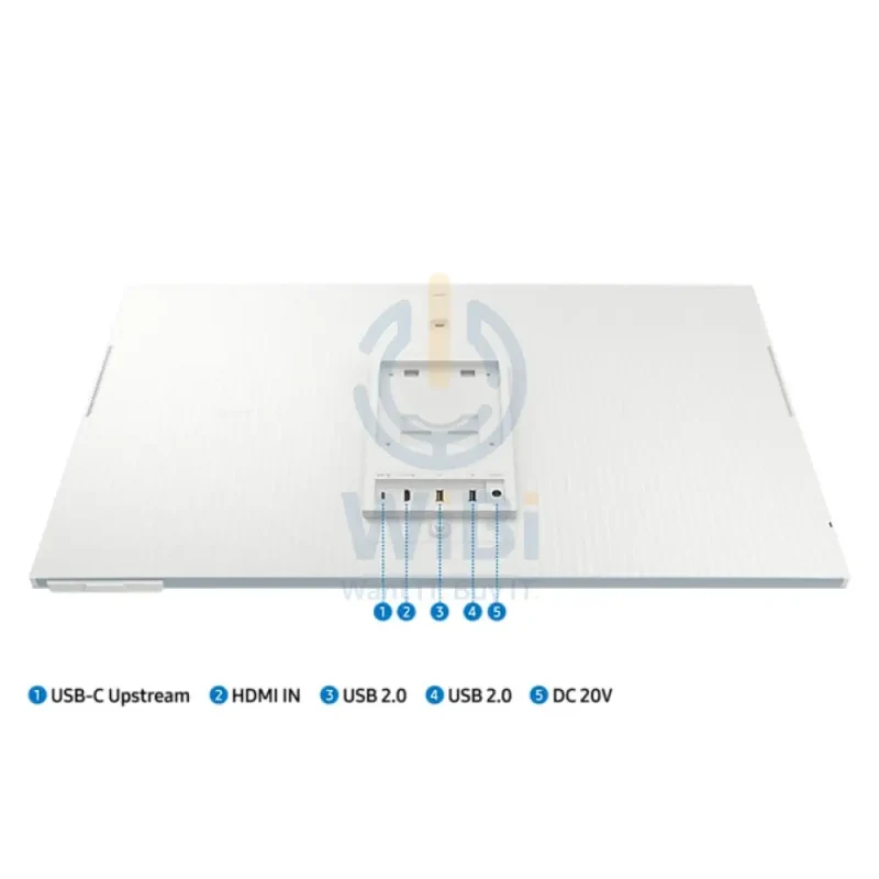 شاشة ذكية سامسونج حجم 32 بوصة بدقة 4K مع ريموت / 65 واط PD / مكبر صوت / 4 مللي ثانية / HDMI / USB / بلوتوث v5.2 / واي فاي / آبل إيربلاي / مع كاميرا / أزرق سحابي