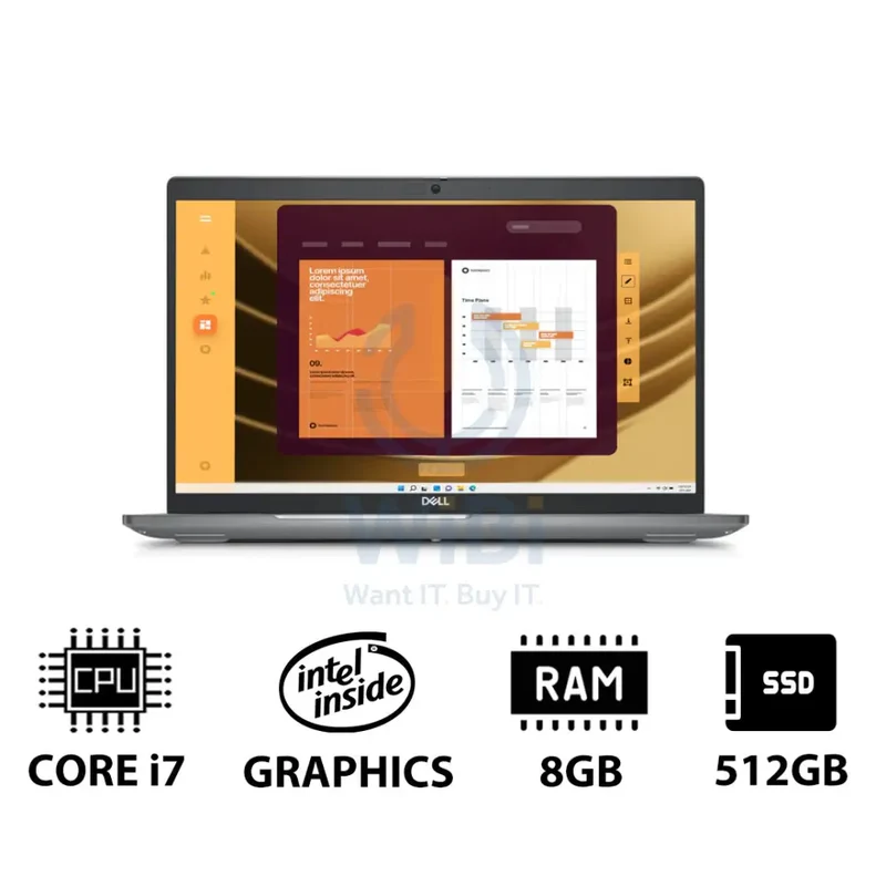 لابتوب ديل لاتيتيود 5550، مقاس 15.6 بوصة FHD، معالج i7، ذاكرة وصول عشوائي 8 جيجابايت، قرص حالة صلبة NVMe M.2 بسعة 512 جيجابايت، دوس (بدون نظام تشغيل)، ضمان سنة واحدة