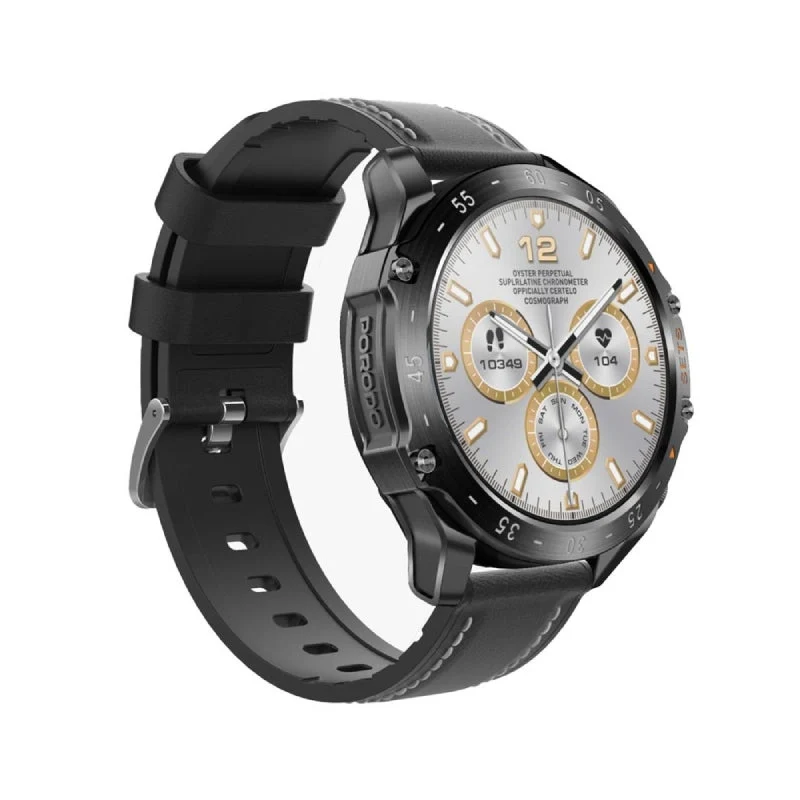 Porodo Hype Smartwatch With Earbuds - 400mAh / Black