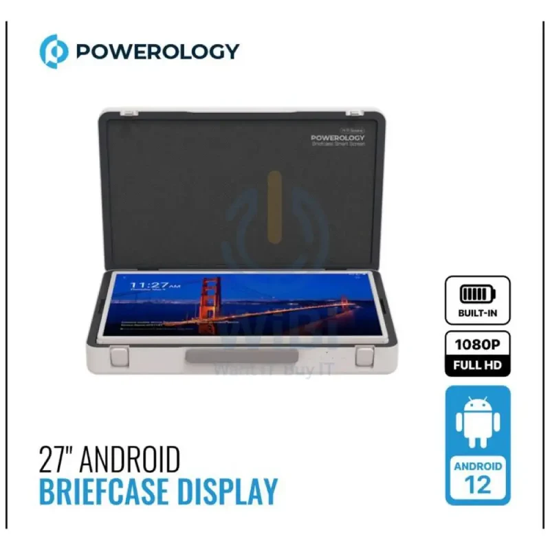 Powerology Android Briefcase Display - 27" LCD / 8GB / 128GB / White