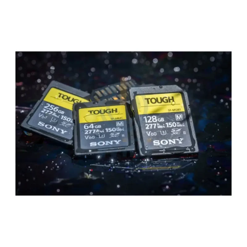بطاقة ذاكرة سوني SF-M128T/T1، بسعة 128 جيجابايت، من سلسلة SF-M TOUGH، UHS-II SDXC