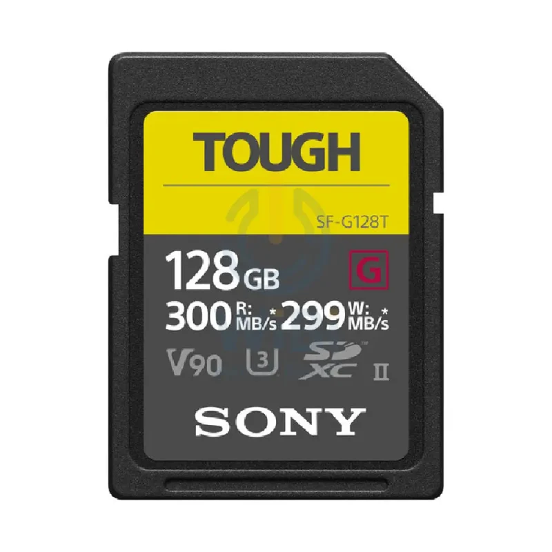 بطاقة ذاكرة سوني SF-G128T/T1 سلسلة TOUGH، سعة 128 جيجابايت، SDXC، UHS-II