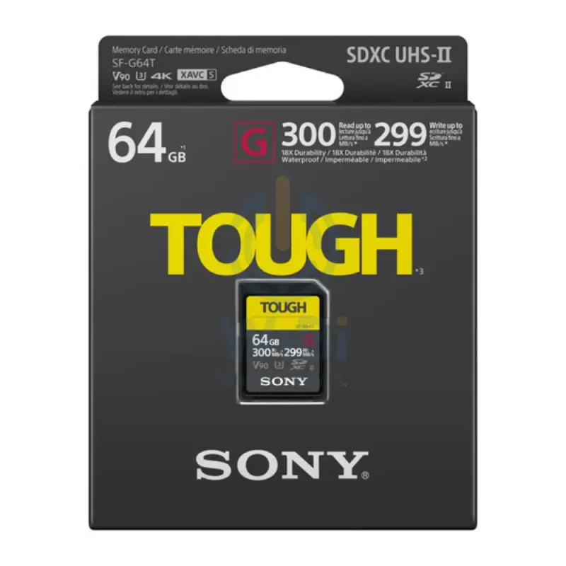 Sony SF-G64T/T1 64GB TOUGH Series UHS-II SDXC Memory Card