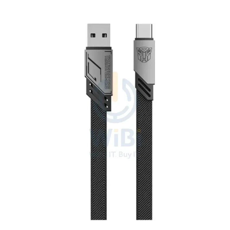 Transformers TF-A08 A-C Fast Charging Braided Cable - 1.2 Meter / Gray