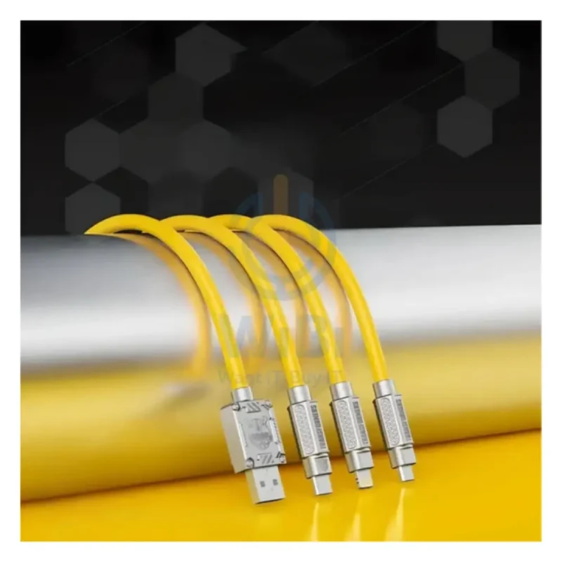 Transformers TF-A03 Bumblebee Three-In-One Fast Charging Data Cable - 1.2 Meter / Yellow