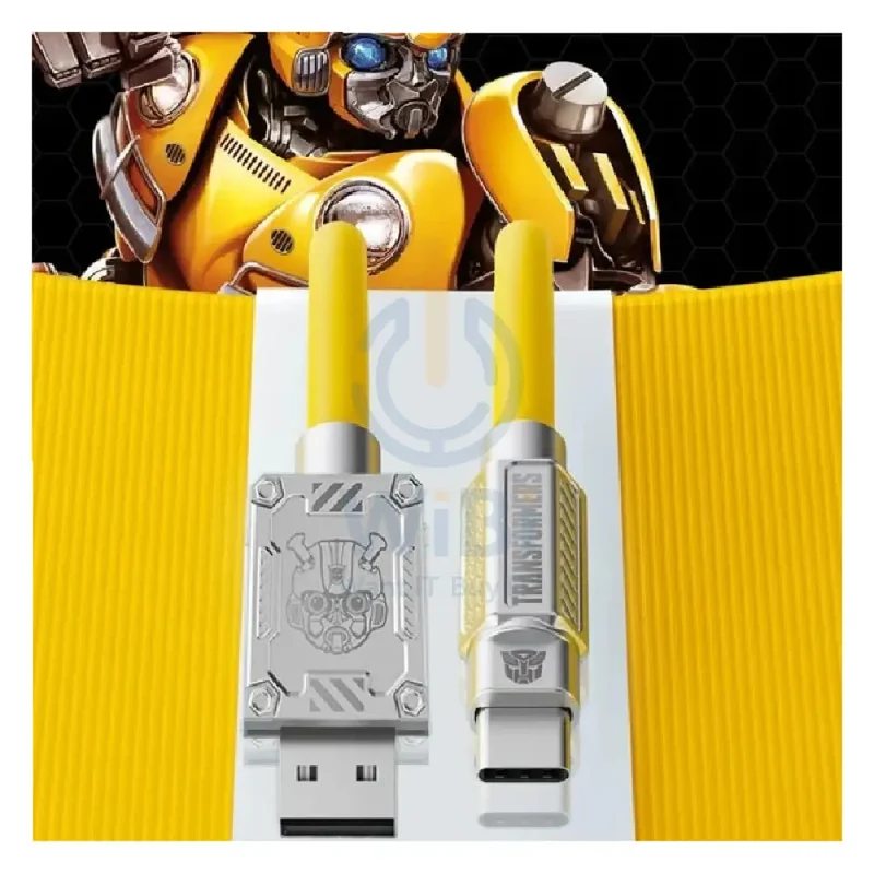 Transformers TF-A01 Bumblebee Type-C Fast Charging Data Cable - Type-C / 1.5 Meter / Yellow