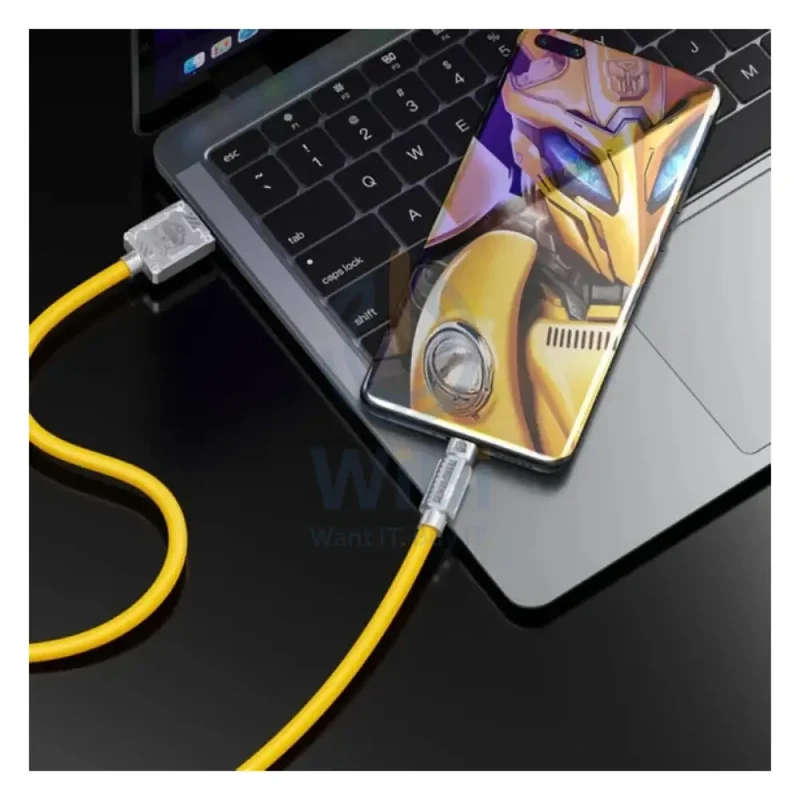 Transformers TF-A01 Bumblebee Type-C Fast Charging Data Cable - Type-C / 1.5 Meter / Yellow