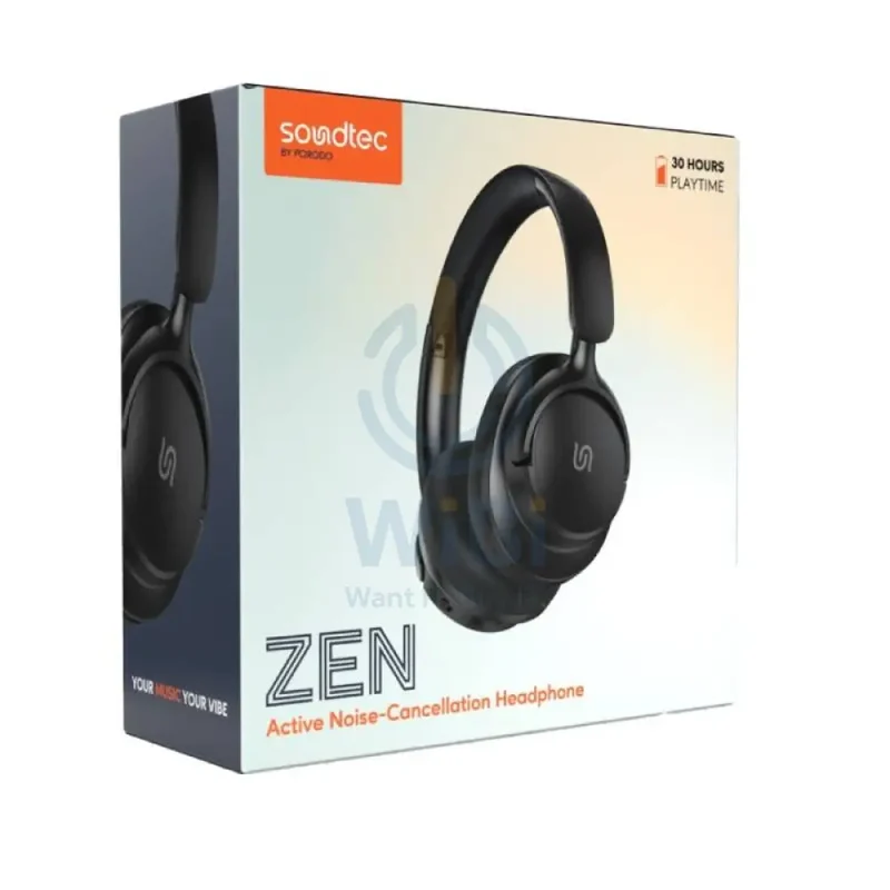 Porodo Soundtec Zen ANC Headphone - Wireless / Black