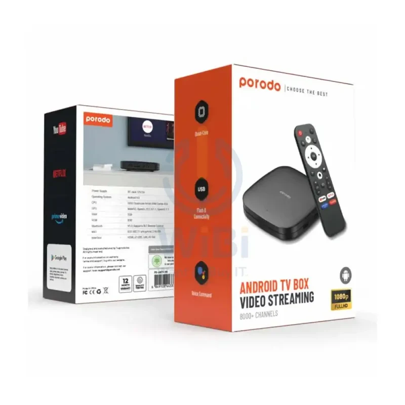 Porodo Android Video Streaming / TV Box - Black