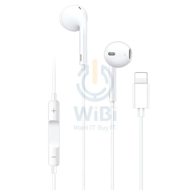 Yesido YH20 Original Lightning In-Ear Noise Cancelling Earphones - White