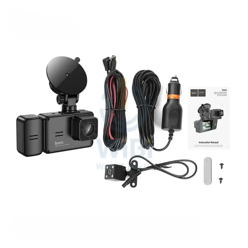 Hoco DI62 Car Driving Recorder - 150mAh / 4" inch / 1080 Full HD / WiFi - Black