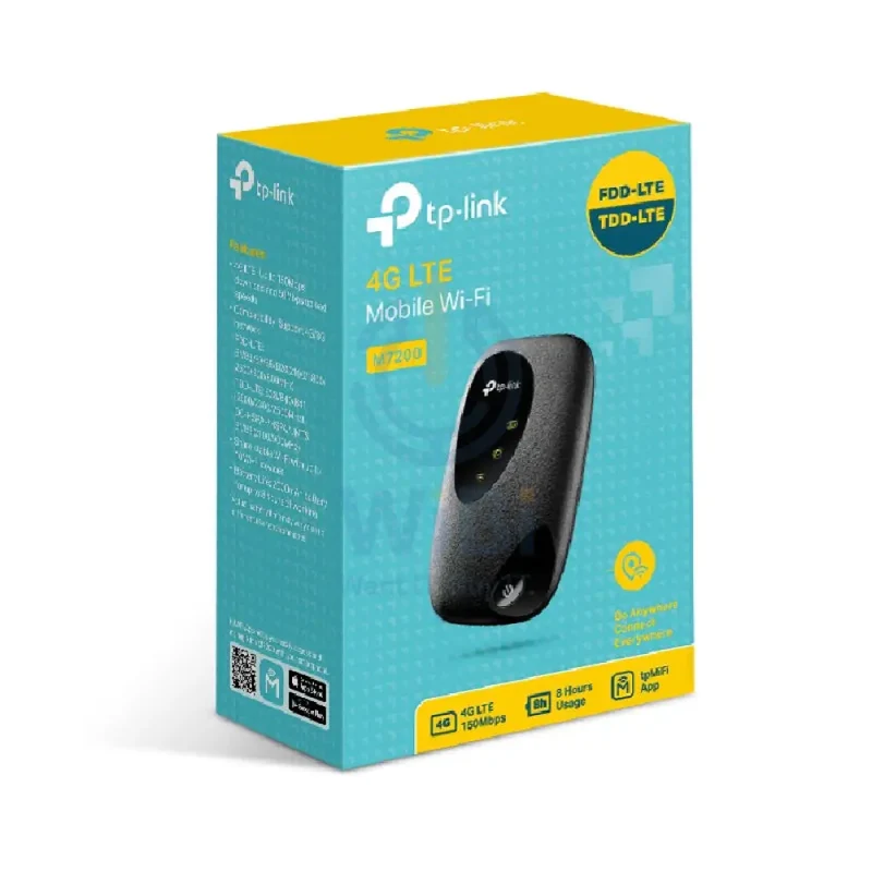 TP-Link (M7200) 4G LTE Mobile Wi-Fi - 2000mAh / micro USB