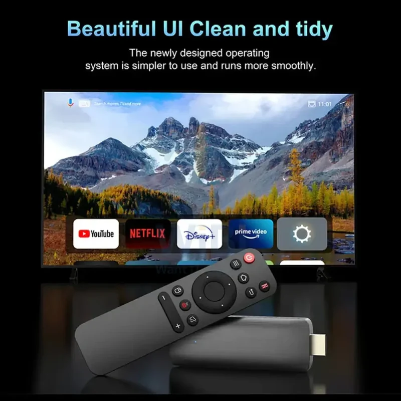 Android TV 4K Stick - 2.4 GHz / 8GB / 128GB / 4K / Bluetooth / HDMI / Micro- Black