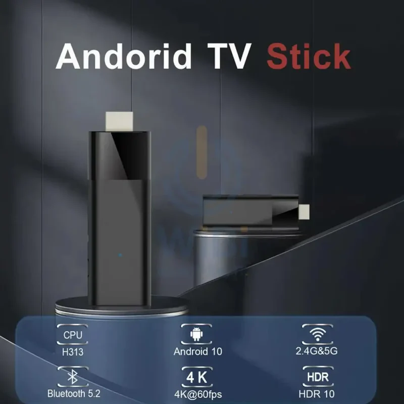 Android TV 4K Stick - 2.4 GHz / 8GB / 128GB / 4K / Bluetooth / HDMI / Micro- Black