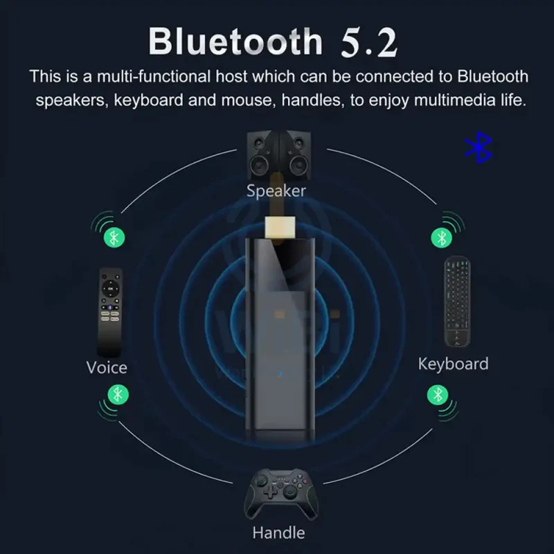 Android TV 4K Stick - 2.4 GHz / 8GB / 128GB / 4K / Bluetooth / HDMI / Micro- Black