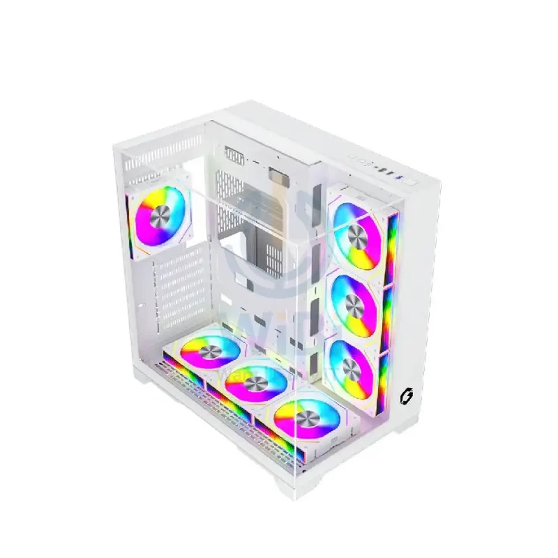 GAMEON VaIkyriei Series 3 Side Glass Mid Tower Gaming Case - White