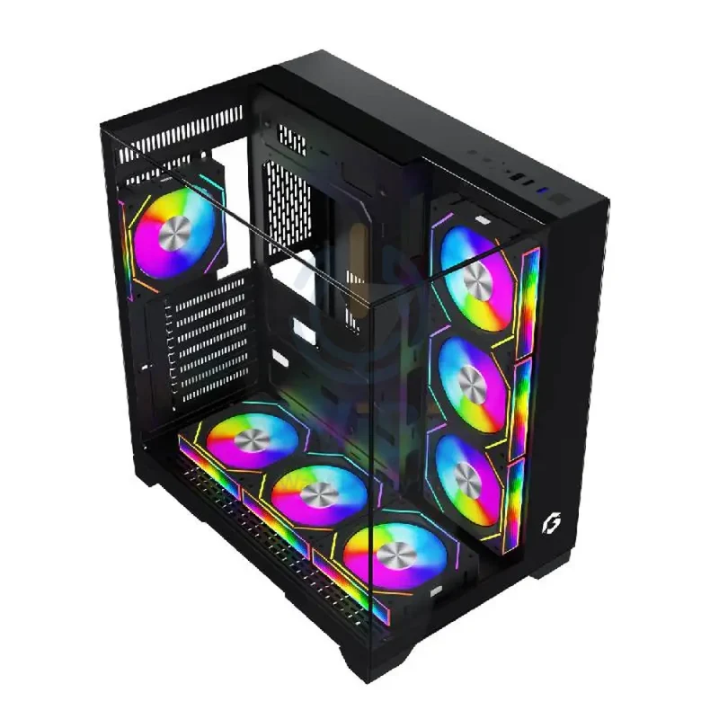 GAMEON VaIkyriei Series 3 Side Glass Mid Tower Gaming Case - Black