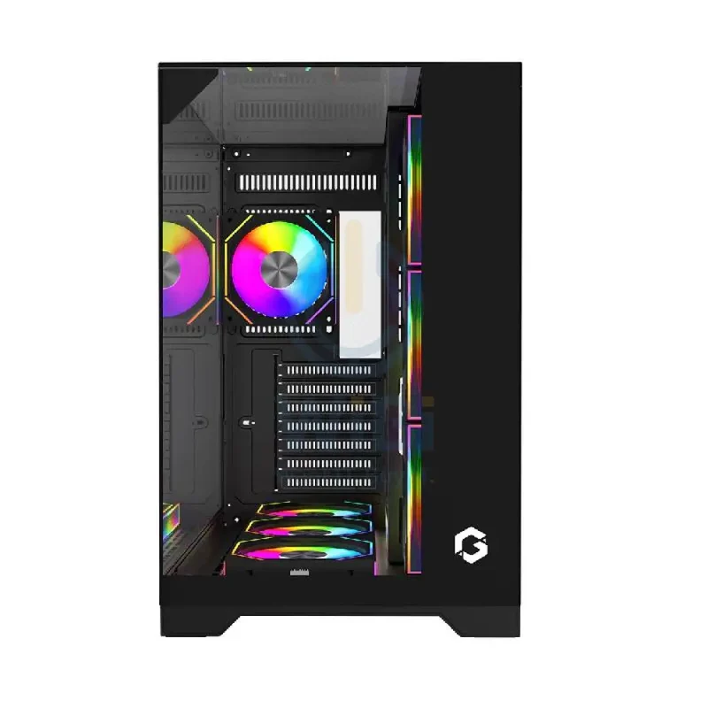 GAMEON VaIkyriei Series 3 Side Glass Mid Tower Gaming Case - Black