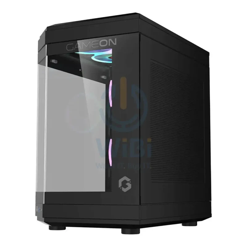 GameOn Valkyrie Series 3 Fans Mid Tower Gaming Case - Black