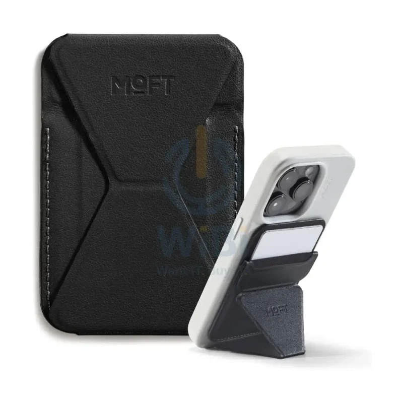 MOFT Magnetic Wallet and Phone Stand - Black