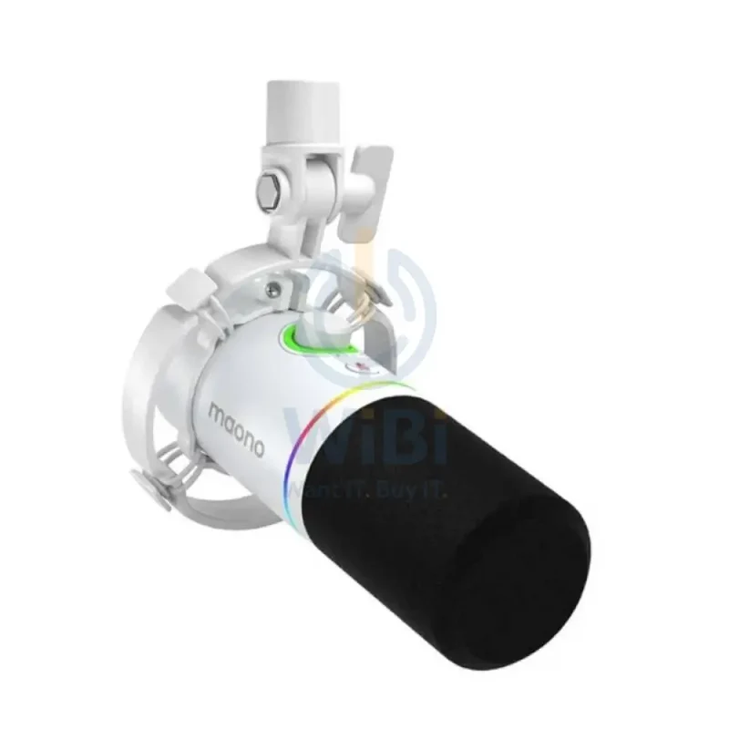 Maonocaster PD200X USB/XLR Dynamic Gaming RGB Microphone - White