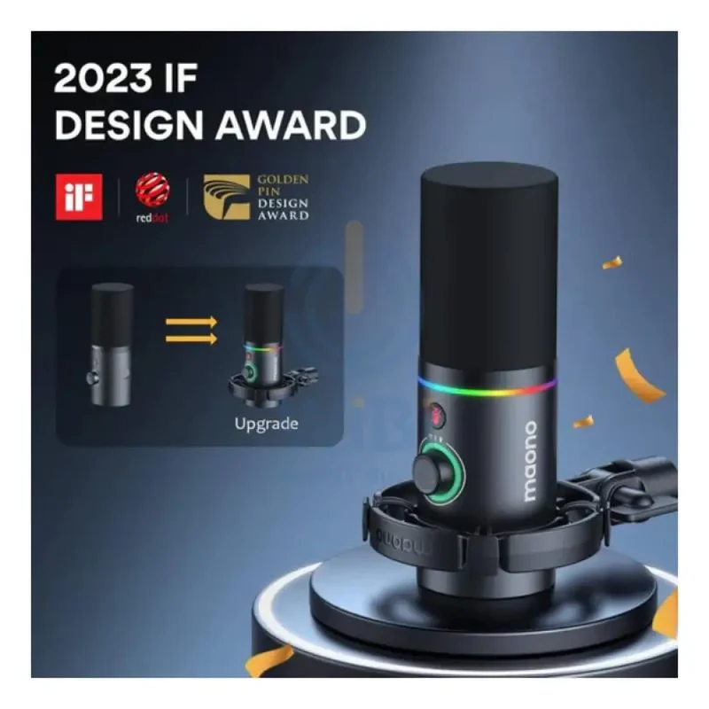 Maonocaster PD200X USB/XLR Dynamic Gaming RGB Microphone - Black