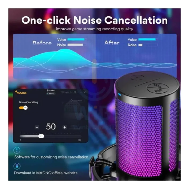 Maonocaster DGM20 GamerWave USB Gaming Microphone - Black