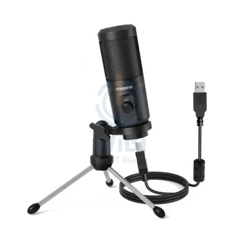 Maonocaster AU-PM461TR USB Gaming Microphone with Mic Gain - Black