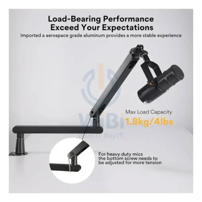 Maonocaster BA92 Microphone Suspension Boom Arm Stand - Black