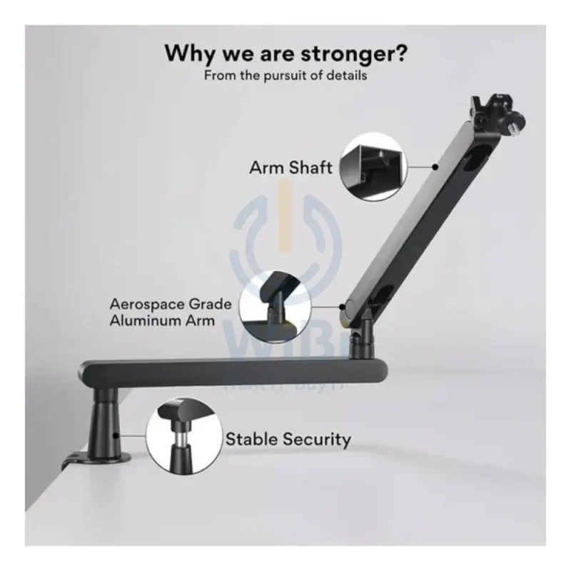 Maonocaster BA92 Microphone Suspension Boom Arm Stand - Black