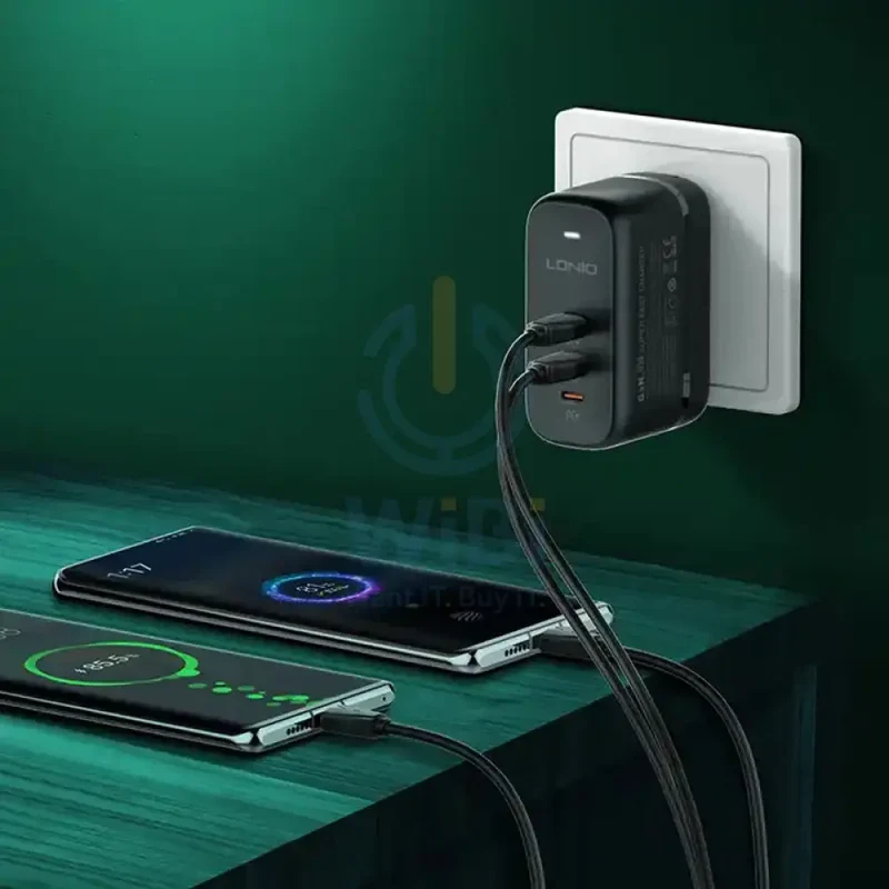 Ldnio Q367 GaN Supper Fast Charger - 65W / Type-C / Black