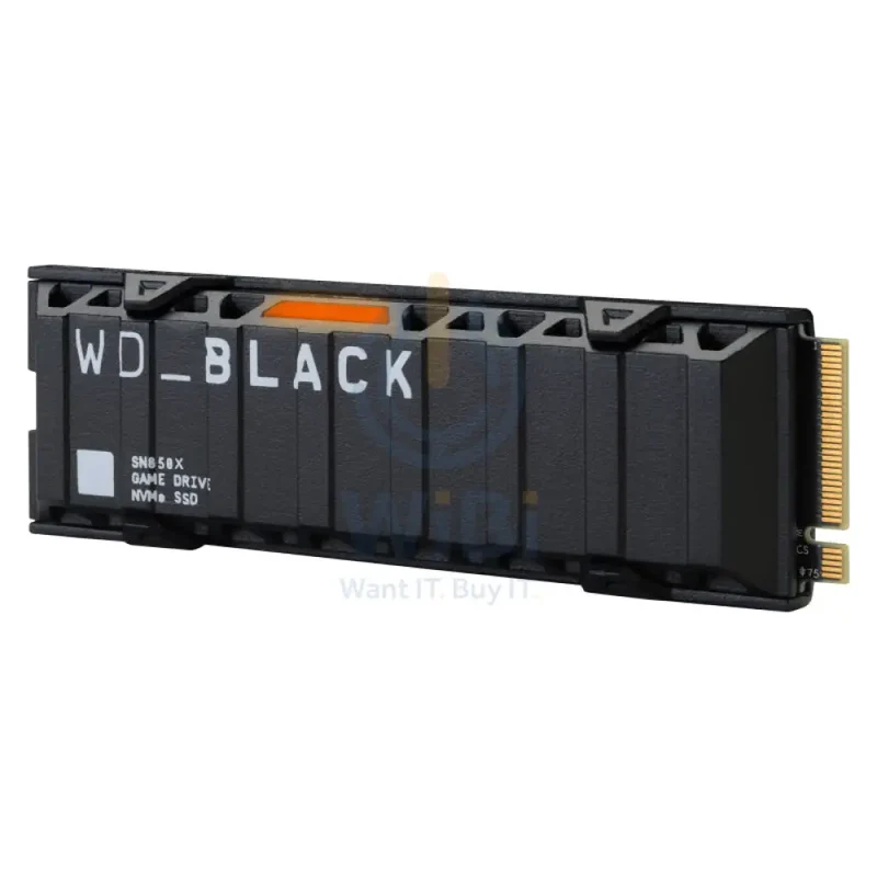 WD Black SN850X NVMe SSD with Heatsink - 1TB / M.2 2280 / Up to 7300MB/s / PCIe 4 x4 - SSD (Solid State Drive)