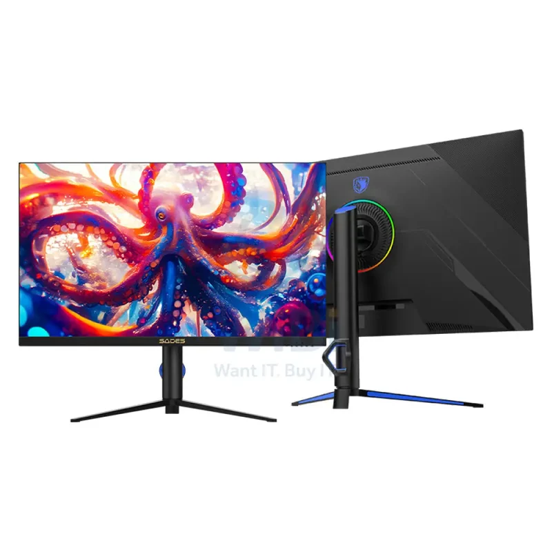 Sades Flat Gaming Monitor BR-OCTOPUS - 32" UHD / 3820p / 160 Hz / Displayport / HDMI / USB / Type-C - Black