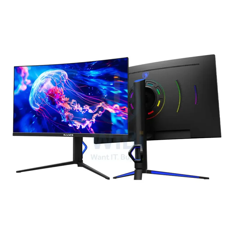 Sades Curved Gaming Monitor BX-Jellyfish - 27" FHD / 1080P / 280 Hz / DisplayPort / HDMI - Black