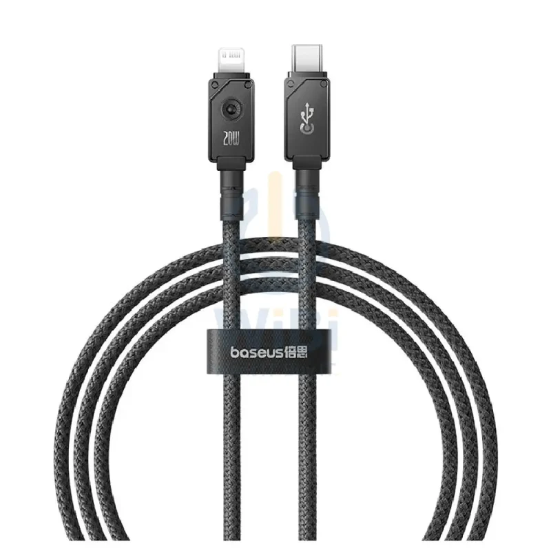 Baseus Unbreakable Series Fast Charging Type-C to Lightning Cable - 1 Meter / 20W / Cluster Black
