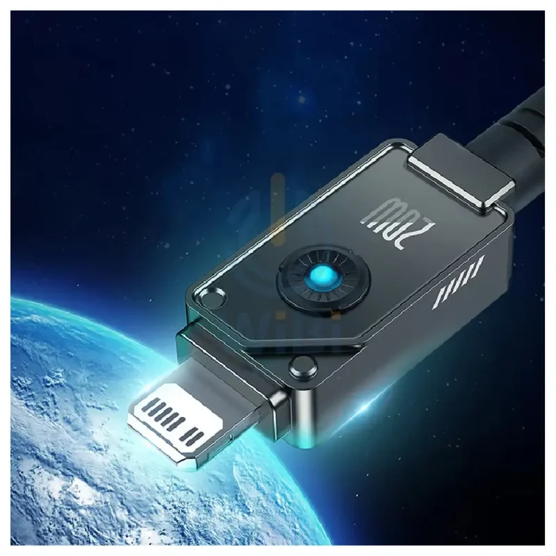 Baseus Unbreakable Series Fast Charging Type-C to Lightning Cable - 1 Meter / 20W / Cluster Black