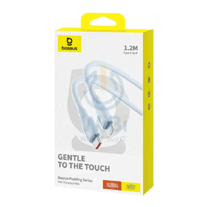 Baseus Pudding Series Fast Charging Type-C to Lightning Cable - 1.2 Meter / 20W / Galaxy Blue