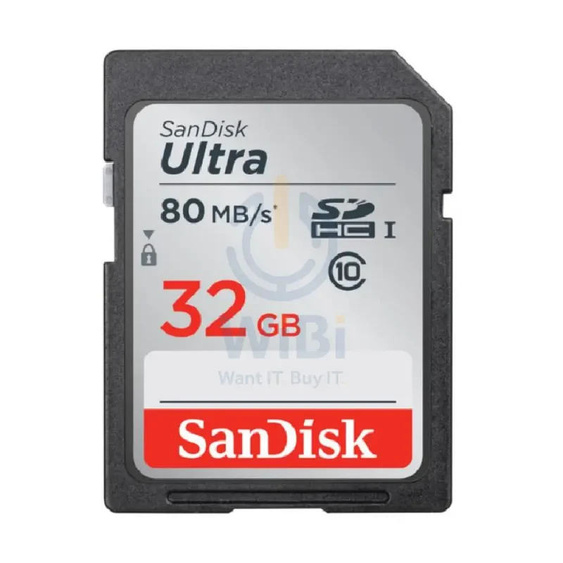 SanDisk Ultra SDHC UHS-I and SDXC UHS-I Card - 32GB / Up to 80MB/s