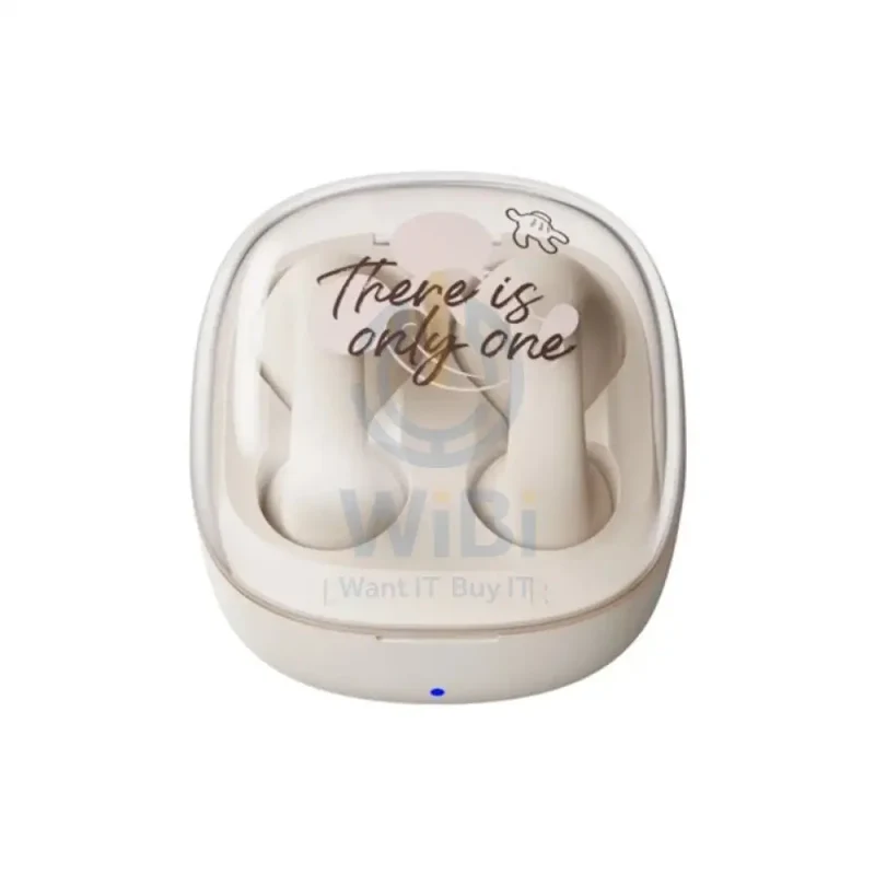 Disney QS-T16 Clip-on Bluetooth Wireless headphones - Mickey Beige