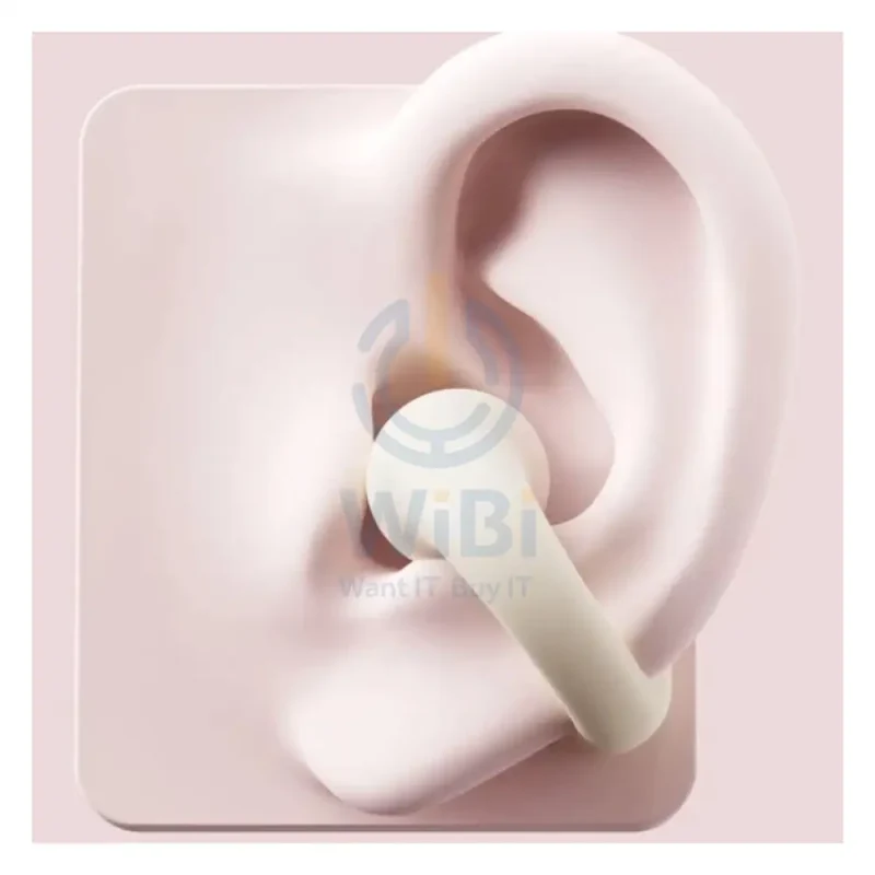 Disney QS-T16 Clip-on Bluetooth Wireless headphones - Mickey Beige