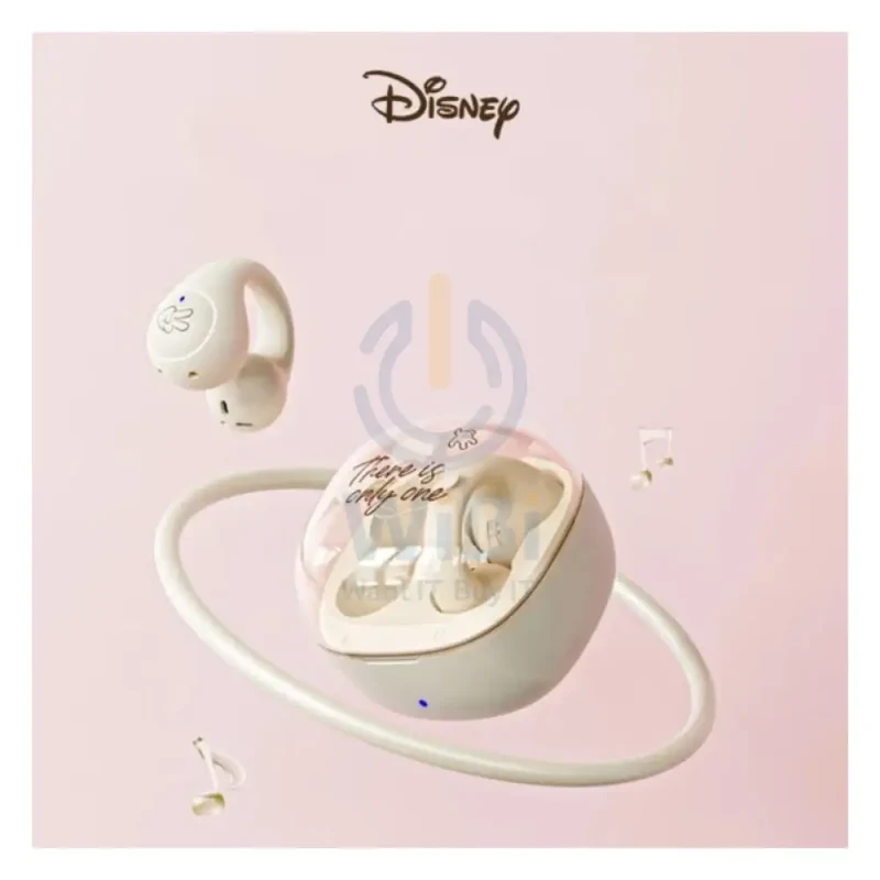 Disney QS-T16 Clip-on Bluetooth Wireless headphones - Mickey Beige