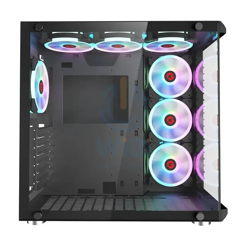 GameOn Emperor Midnight III Series Mid Tower Gaming Case - USB / Black